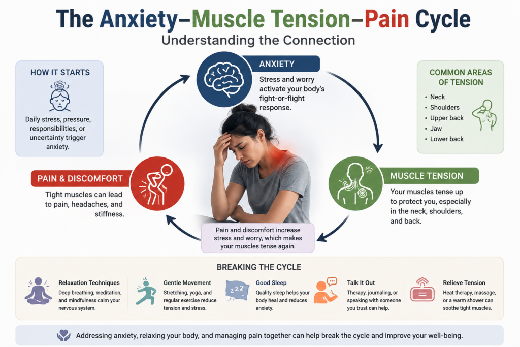 Anxiety–Muscle Tension–Pain Cycle